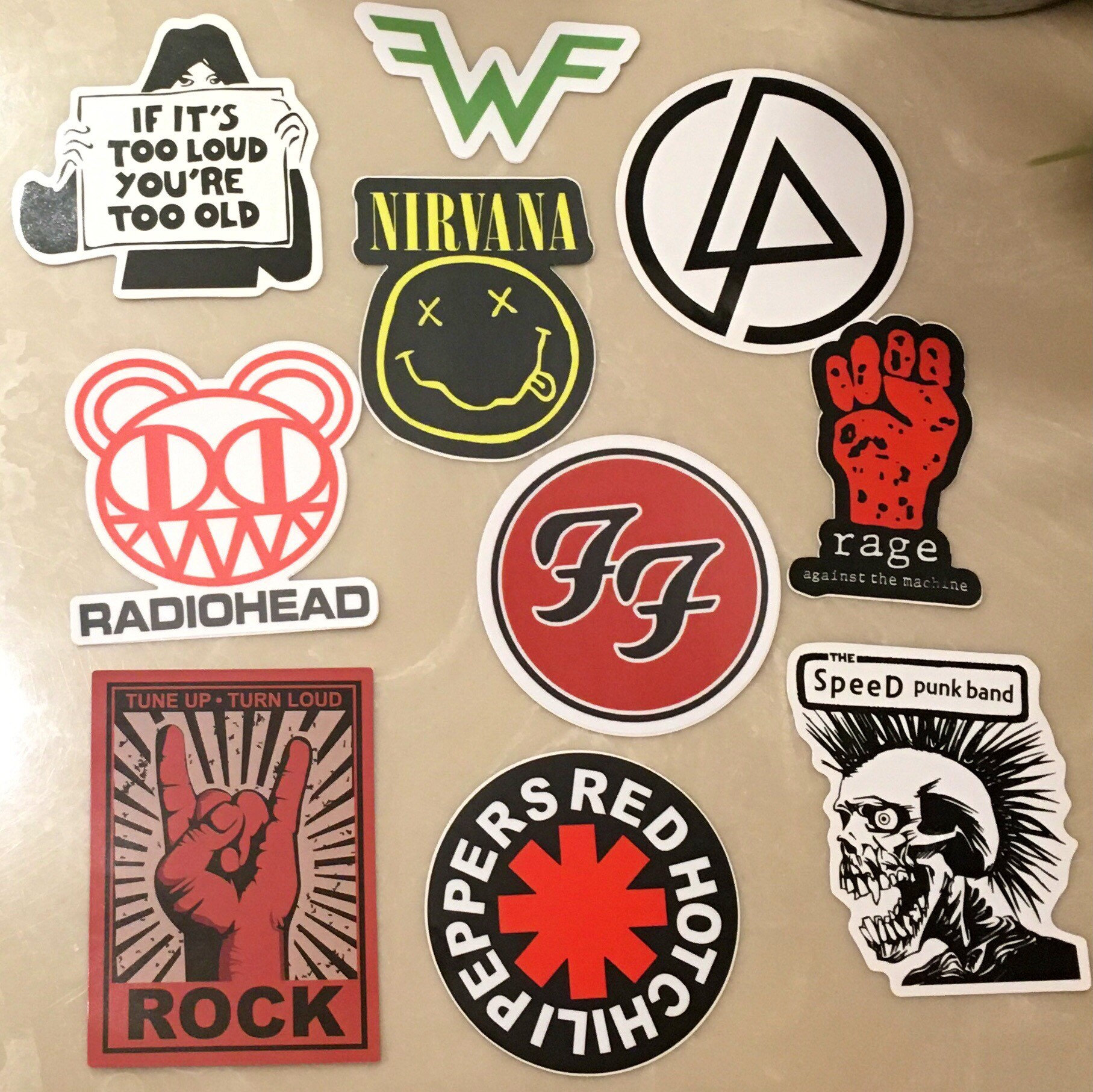80s/90s Punk Rock Band Stickers Etsy