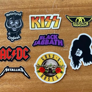 80s Rock Bands Sticker Set