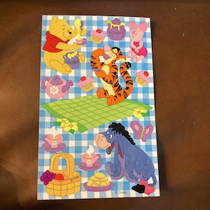 Pegatinas vintage de picnic de Winnie the Pooh