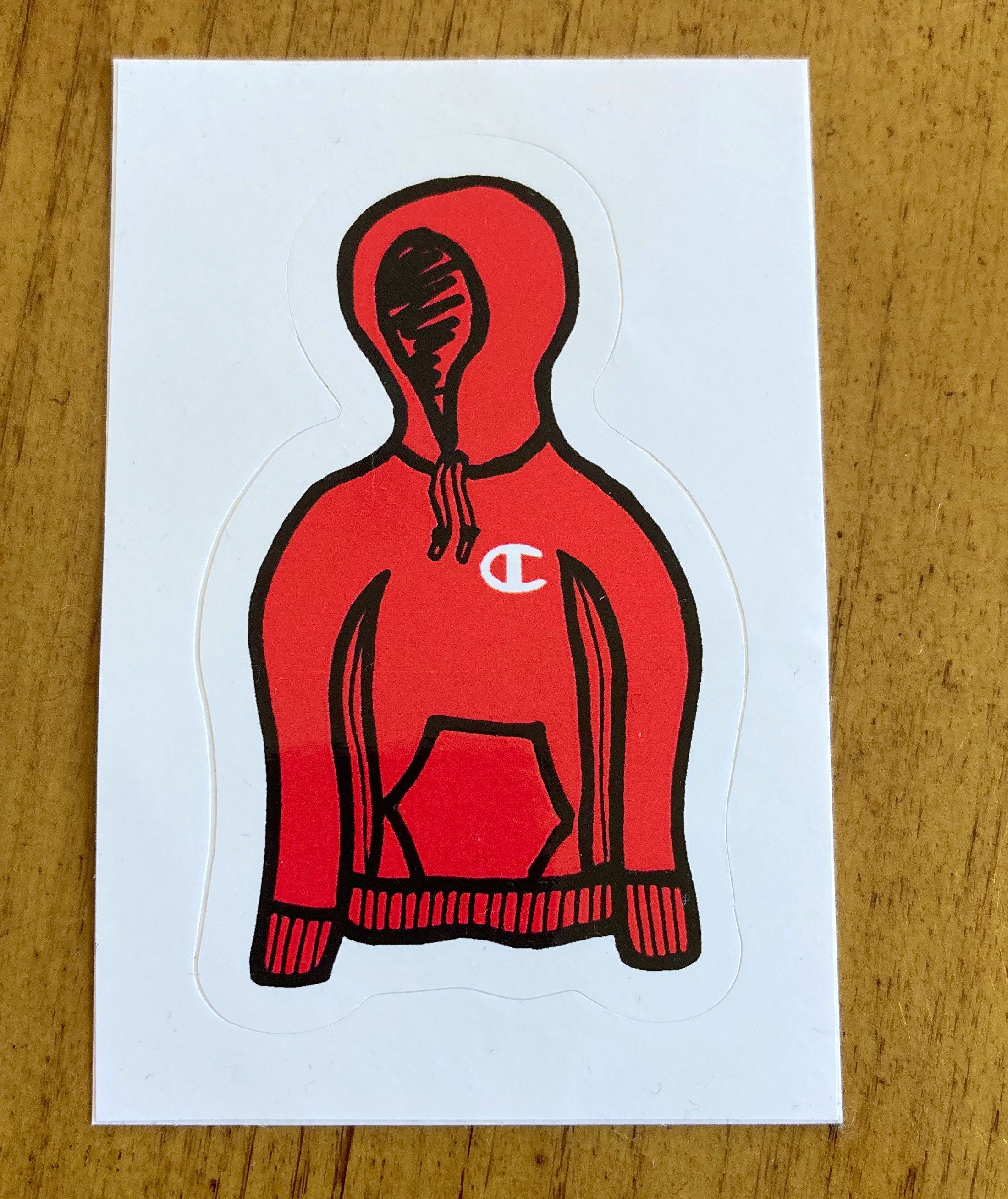 Champion Hoodie Sticker - Etsy Denmark