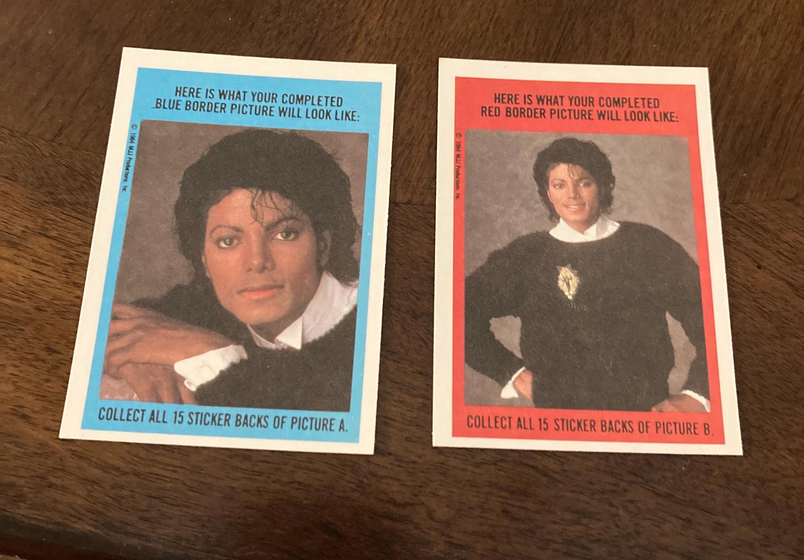 Michael Jackson Sticker Topps Cards - Etsy Canada