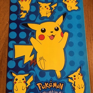 Pegatinas vintage de Pokémon Pikachu n.° 25