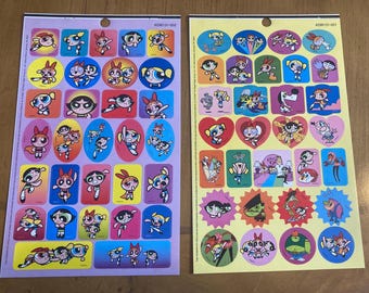 Large Sheet of Power Puff Girls Stickers