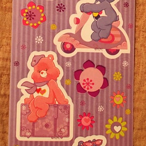 Vintage Care Bear Stickers
