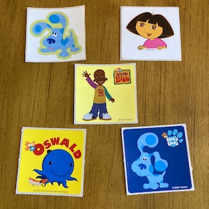 Vintage Nickelodeon Sandylion Smile Makers Blues Clues Dora Little Bill Oswald Stickers