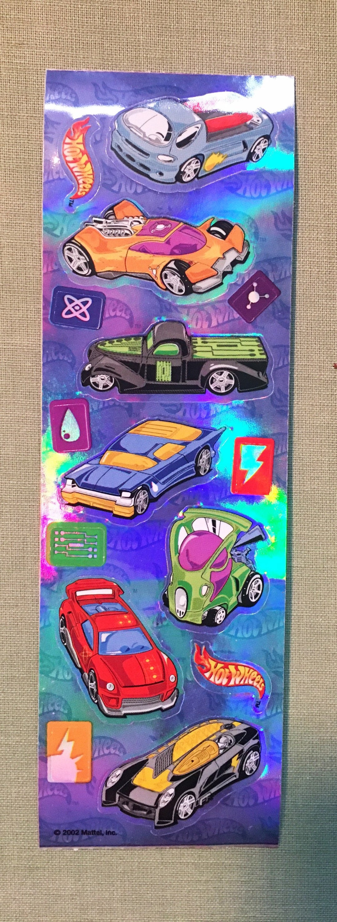 Vintage Holo HOT WHEELS Sticker Sheet Etsy