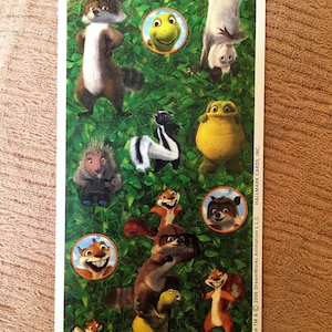 Vintage Over the Hedge Sticker Sheet