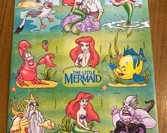 The Little Mermaid Ariel Flounder Sebastian Stickers
