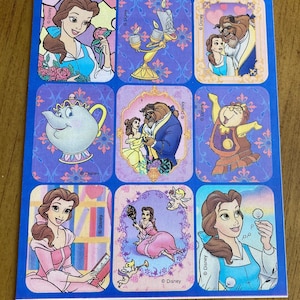 Belle Beauty and the Beast Sticker Sheet