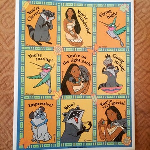 Pocahontas Vintage Stickers
