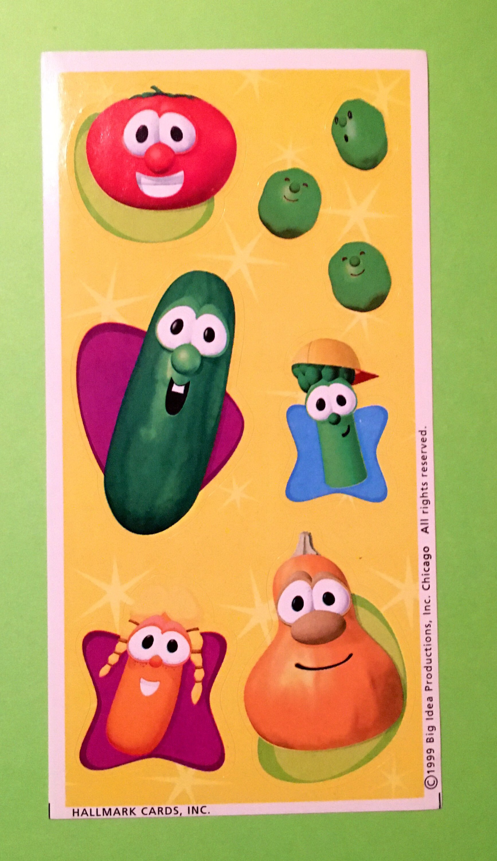 Veggietales Vintage Stickers - Etsy Hong Kong