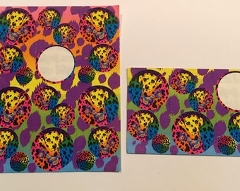 SET de hojas de pegatinas vintage Lisa Frank dálmata
