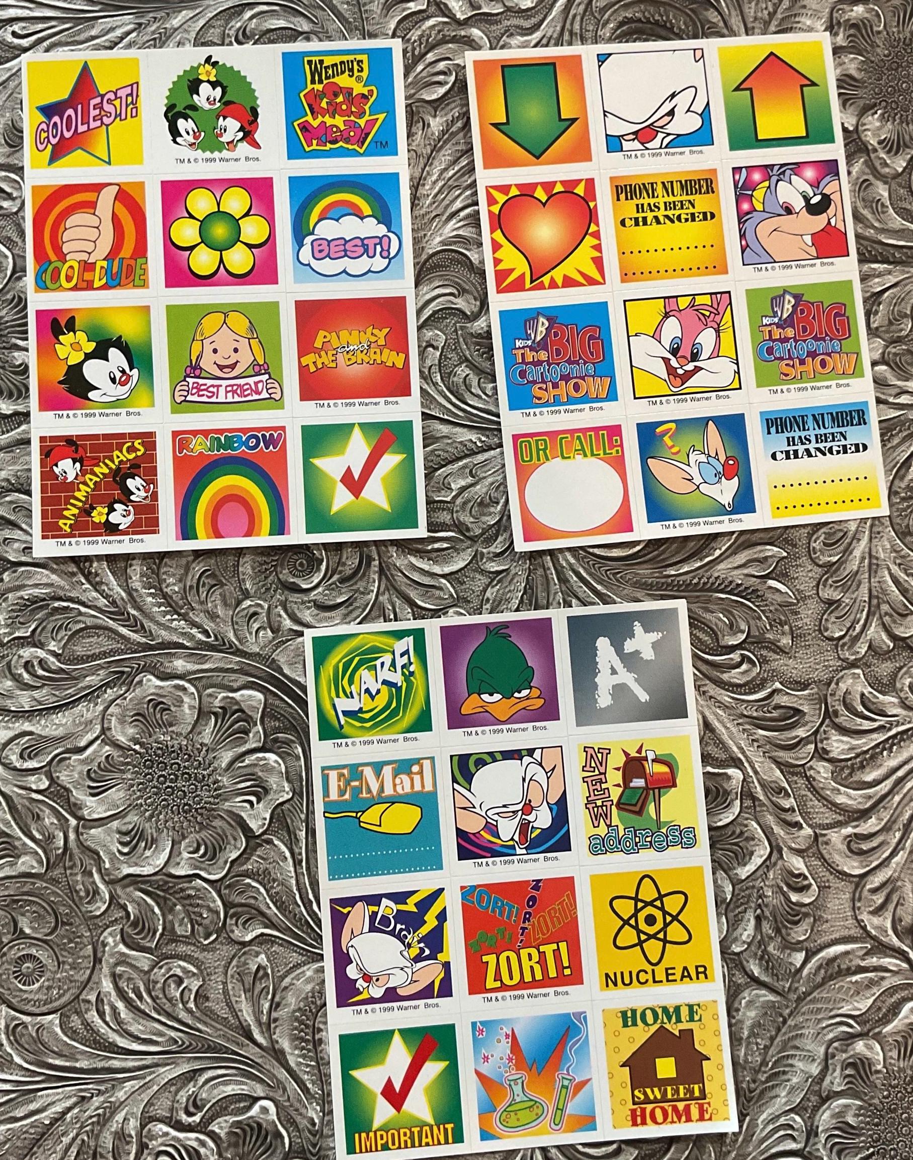 90s Animaniacs, Pinky and the Brain Fun Mini Stickers - Etsy