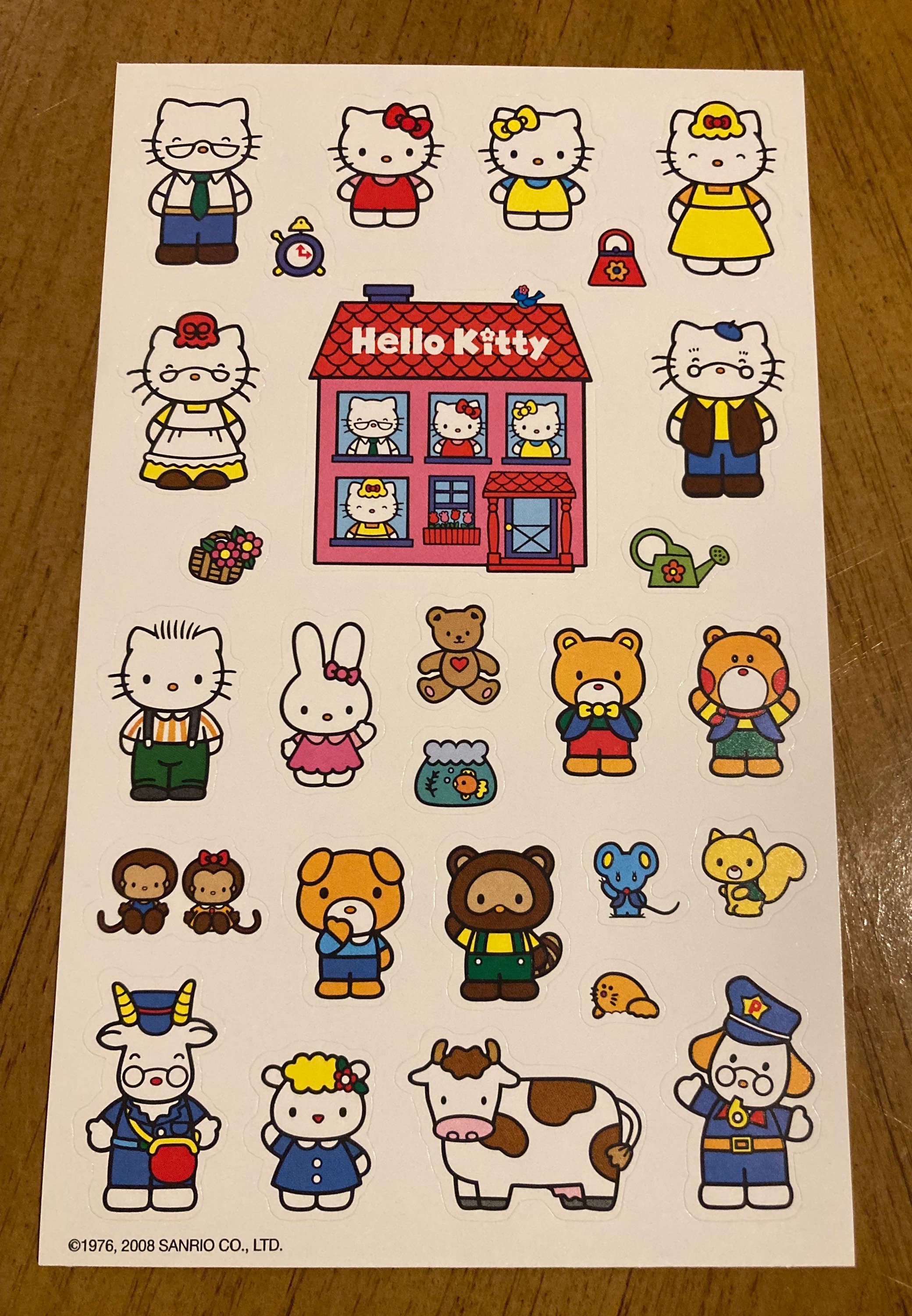 Hello Kitty Mini Sticker Book Vintage 1986 Sanrio Stickers