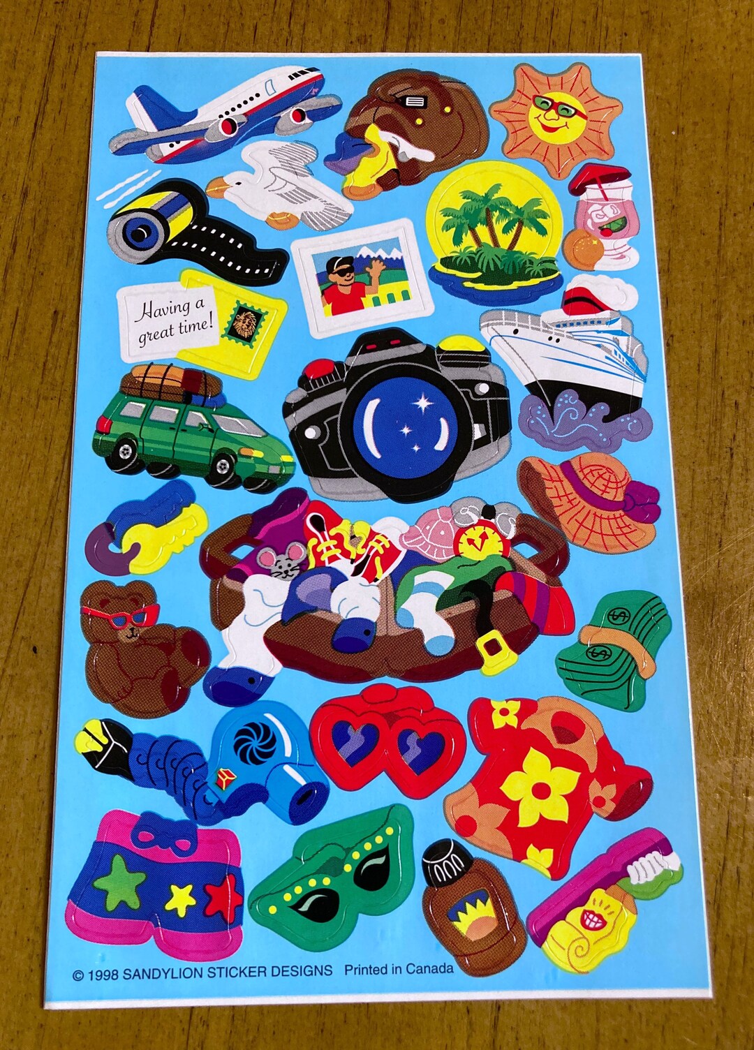 Sticker 1998 1998 Vacation Travel Sandylion Stickers - Etsy