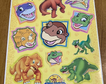 Land Before Time Vintage Dinosaur Stickers