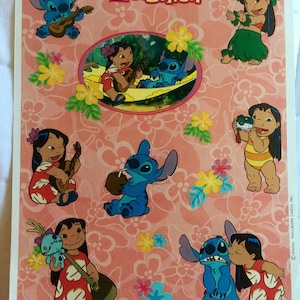 Vintage Lilo & Stitch Stickers