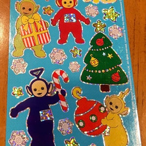Vintage Teletubbies Christmas Stickers