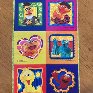 Vintage Sandylion Sesame Street Stickers