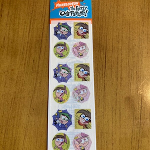 Vintage Fairly Odd Parents sticker sheet