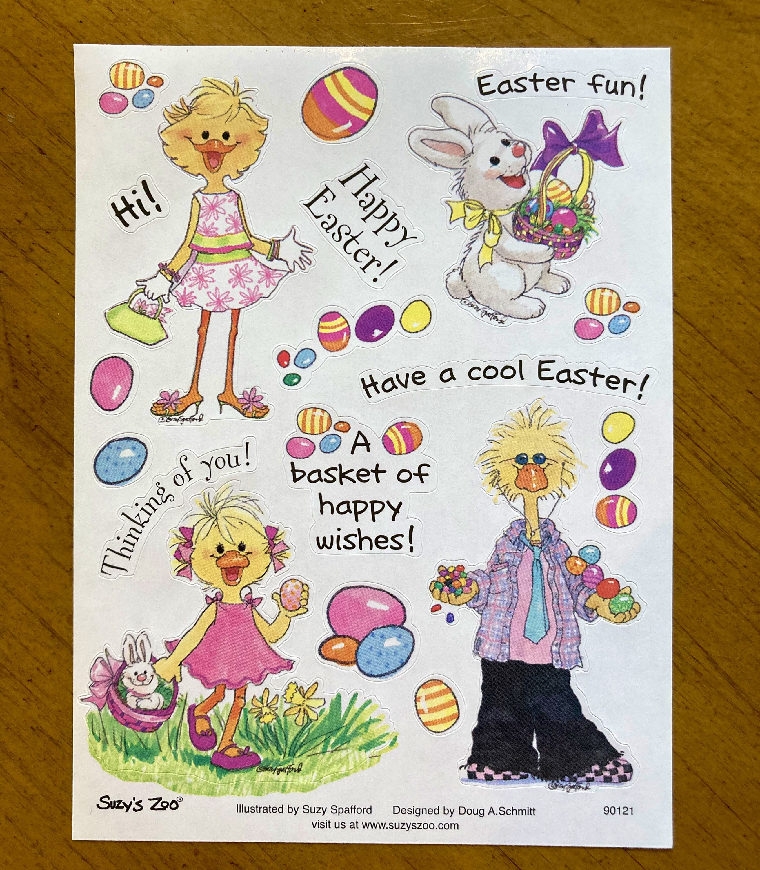 suzy zoo easter stickers etsy