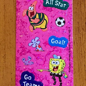 Vintage Spongebob Soccer Stickers