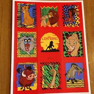 Vintage 1980s 1990s 2000s Hallmark the Lion King Single