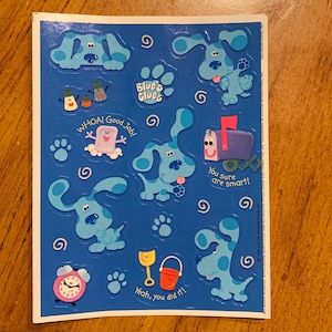 Adesivi vintage Blues Clues del 1998