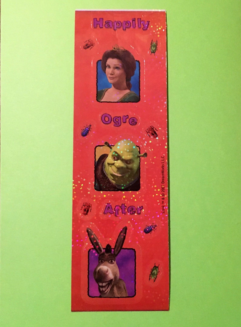 Vintage Shrek Sticker Sheet | Etsy