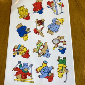 Vintage Paddington Bear Stickers