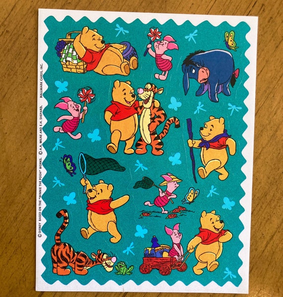 Vintage Winnie the Pooh Stickers Etsy