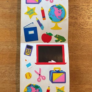 Mrs Grossman Vintage School Supplies Teacher Student Stickers