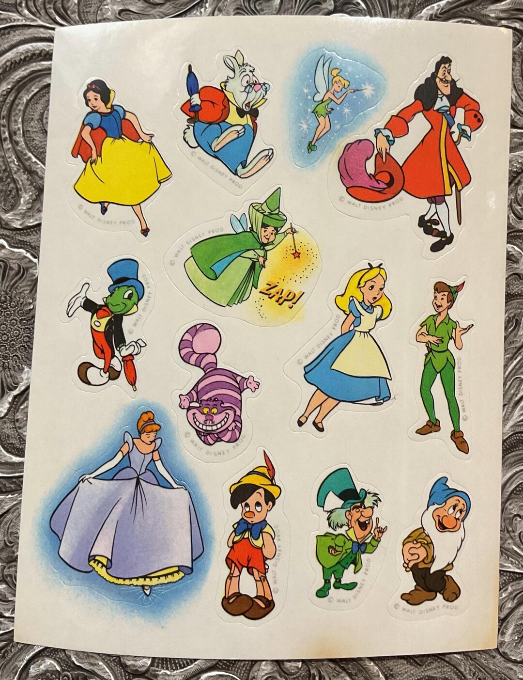 Disney Character Sticker Sheet - Etsy