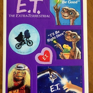 Foglio di adesivi VINTAGE E.T.