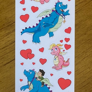 Vintage DRAGON TALES stickers