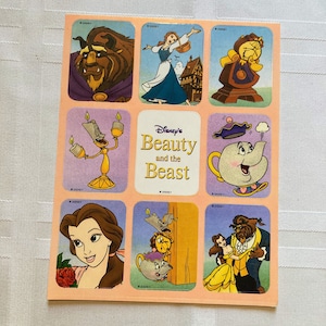 Belle Beauty and the Beast Sticker Sheet