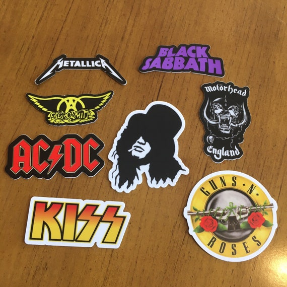 80s Rock Band Stickers