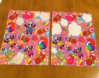 SET de pegatinas navideñas Vintage Lisa Frank Panda