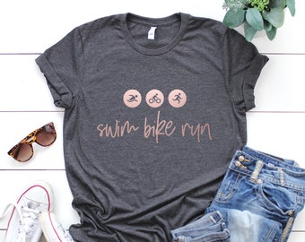 Bike Gift Idea Themed Baby Grow//Suit TRIATHLON Swim Run Fun Sport