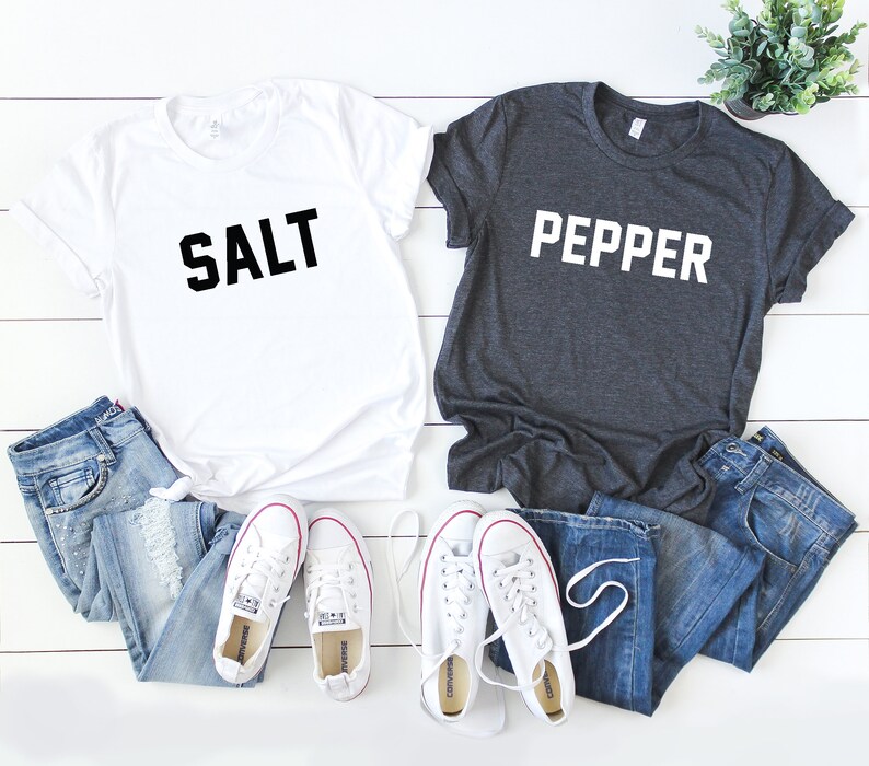 Salt and Pepper Shirts Matching Shirts Couples Shirts Etsy