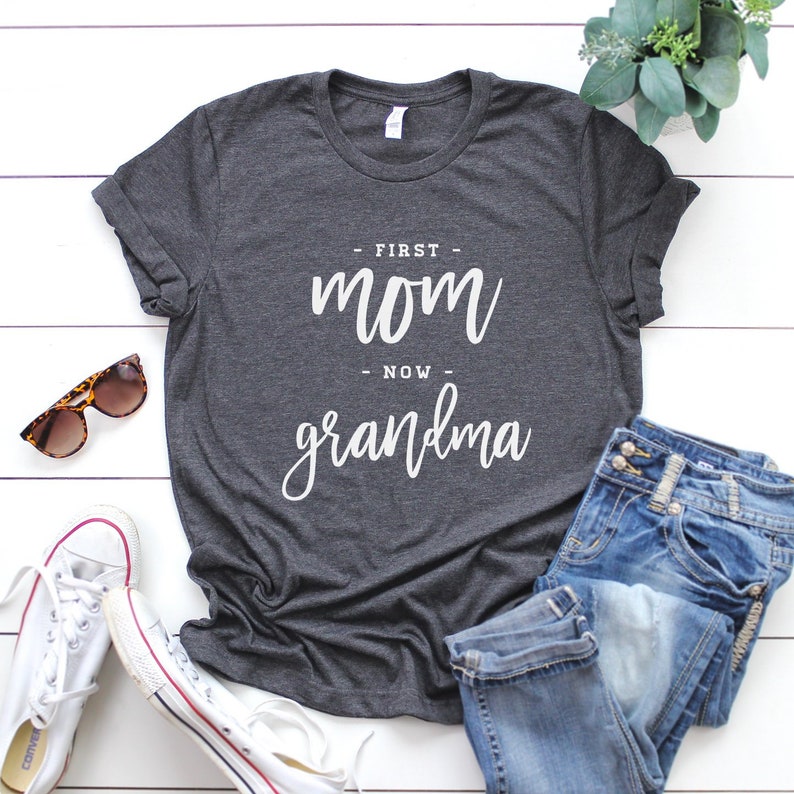 Grandma Shirt New Grandma Shirt Custom Grandma Gift Etsy