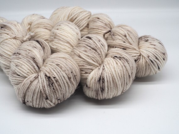 Mushroom hand-dyed superwash DK (8 ply) merino yarn - 100g (225m)