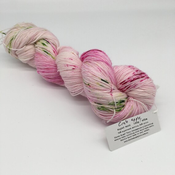 Crab apple - hand-dyed super sock yarn - 100g
