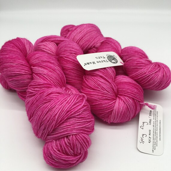 Spring fling - hand-dyed 4ply sock yarn - 100g