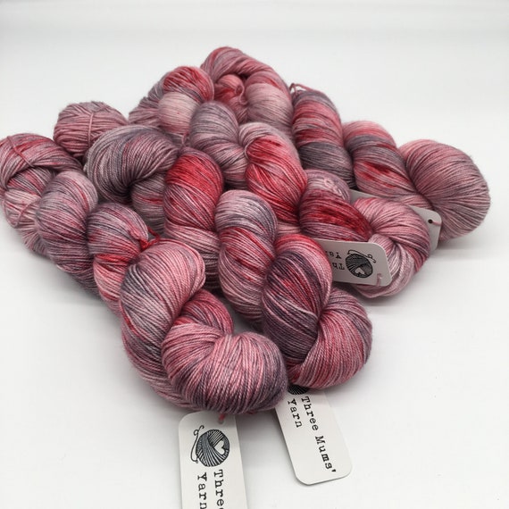 Cinders - hand-dyed, variegated merino cashmere silk yarn - 100g (400m)