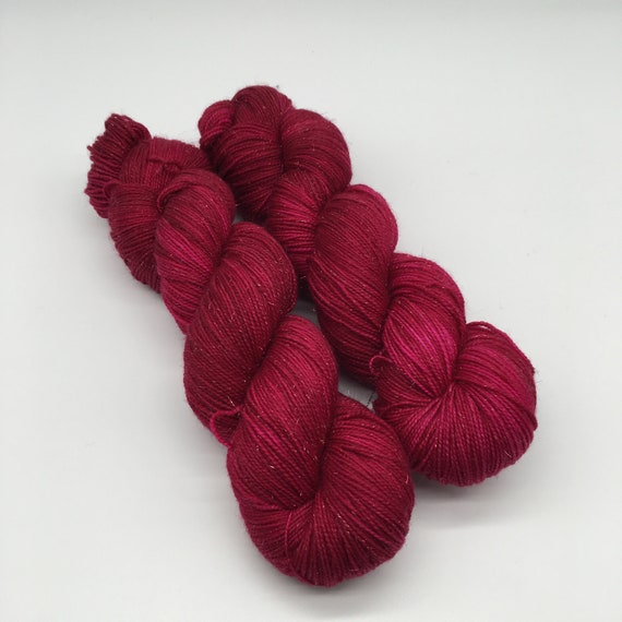 Berry picking - hand-dyed sparkle sock yarn - 100g (400m)