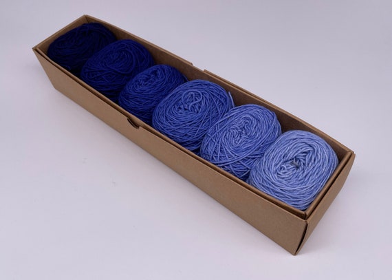 Into the deep - mini skein set - hand-dyed super sock yarn - 6 x 33g mini balls, 200g total