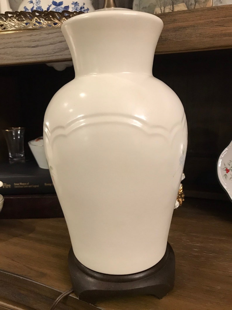 13 12 Pfaltzgraff Tea Rose Large Table Lamp