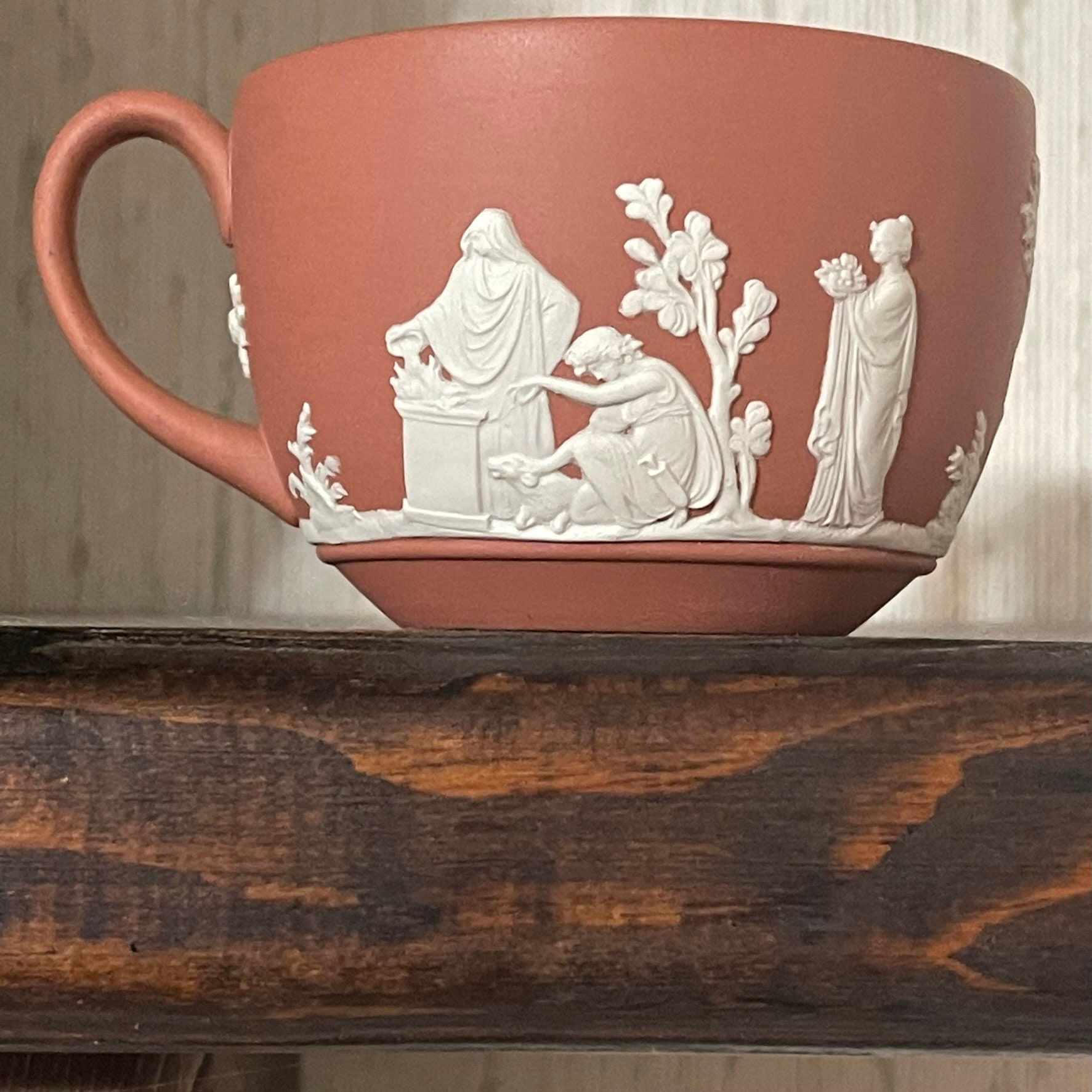 Terracotta Wedgwood Jasperware Tea Cup Etsy