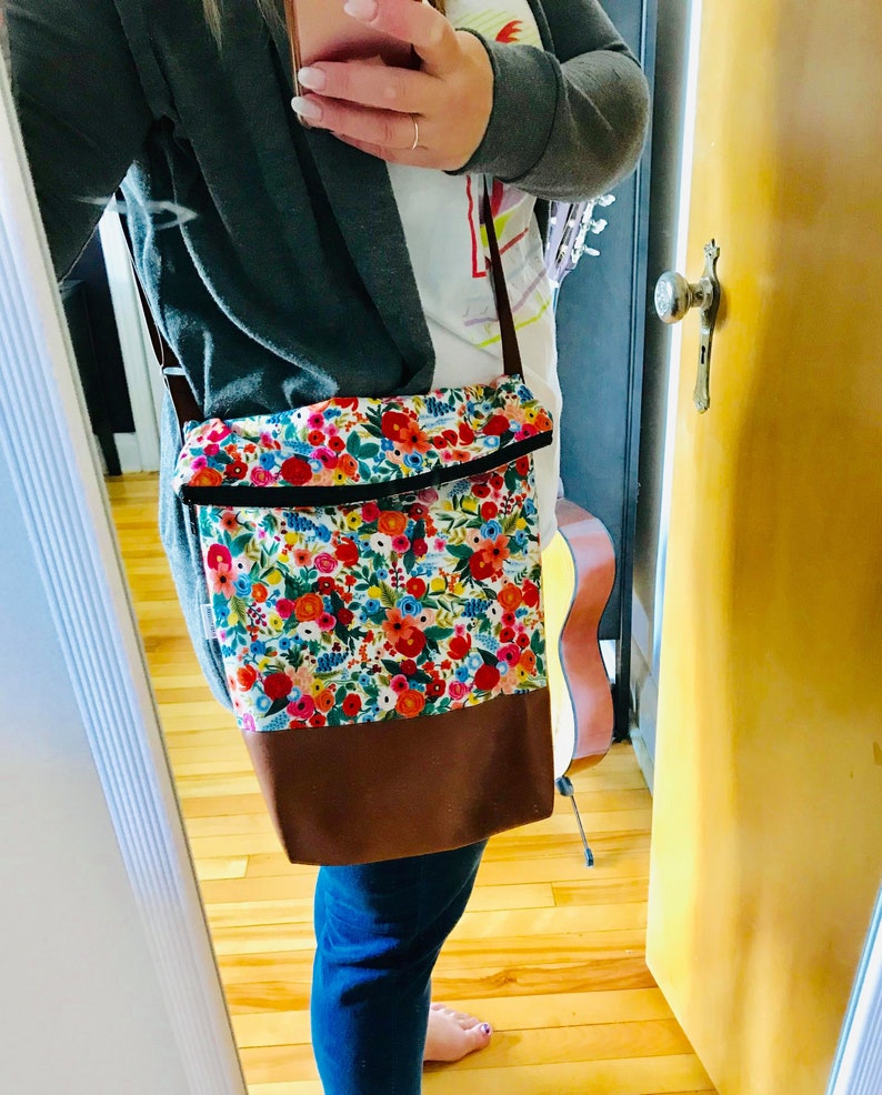 crossbody summer vegan colorful beach roses handbag cabas bag bag hand bag Flower purse red tote bag